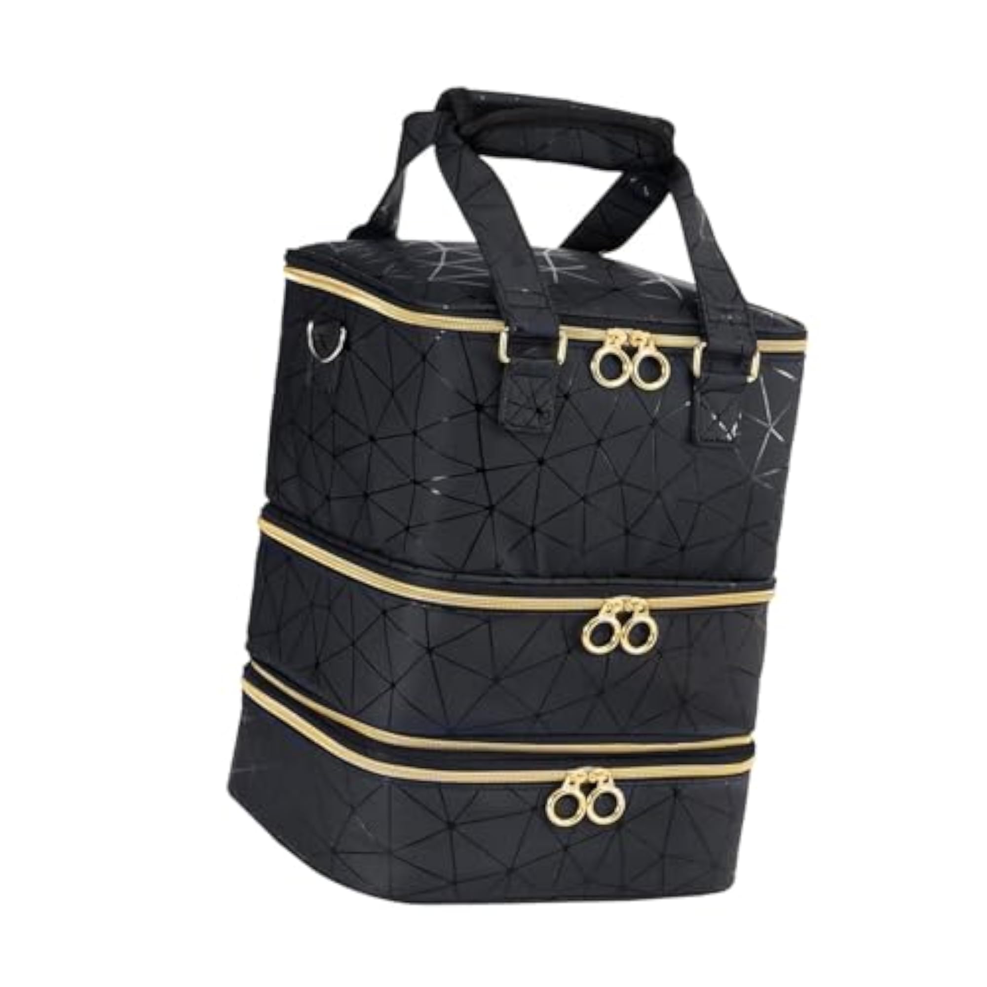 3 Tier Nail Polish Carrying Case Bag for Manicure Tools